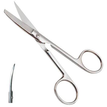 Ножиці з одним гострим кінцем, зігнуті Surgiwelomed довжина 14 см