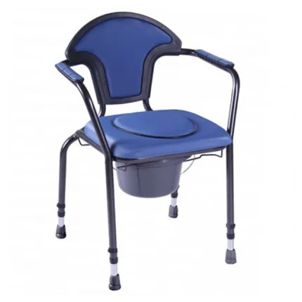 Сталевий стілець-туалет «NEW OPEN» з м'яким сидінням 30102