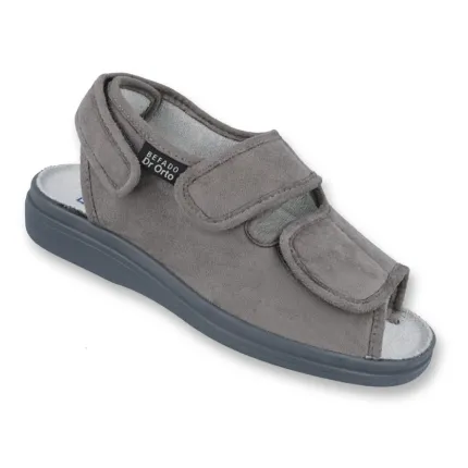 Сандалии мужские диабетические для проблемных ног Dr Orto System 676M006 (733M006) серые, Цвет: Серый, Размер мужской обуви: 46