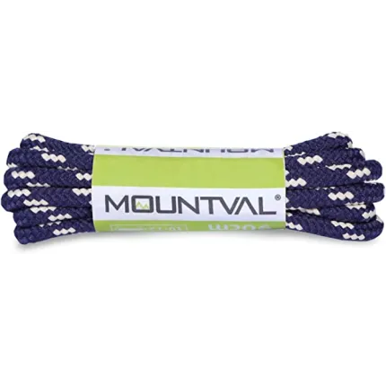 Шнурки для трекинговой обуви Mountval Laces 90 Синий/Бежевый, Длина шнурков, см: 90, Цвет шнурков: Синий/Бежевый, Тип шнурков: Круглые 4 мм