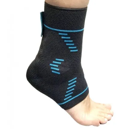 Профилактический бандаж на голеностопный сустав, с силиконовыми вкладками Reabilitimed RS-B12 COMFORT, Размер: M