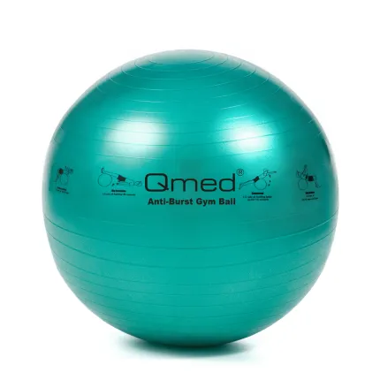 Фитбол - Qmed ABS Gym Ball 65 см. Гимнастический мяч для фитнеса. Зелений, Розміри фітболу: 65 см