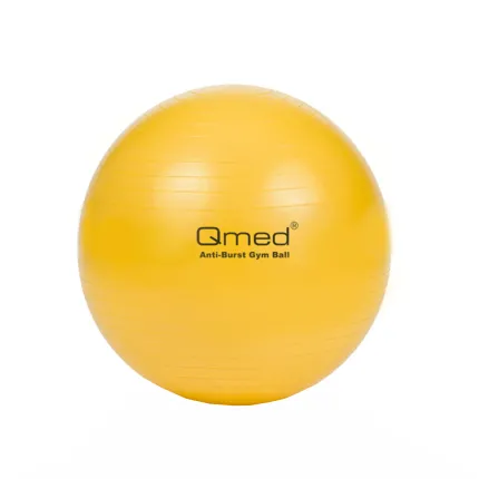 Фітбол - Qmed ABS Gym Ball 45 см. Гімнастичний м'яч для фітнесу. Жовтий, Розміри фітболу: 45 см, зображення 2