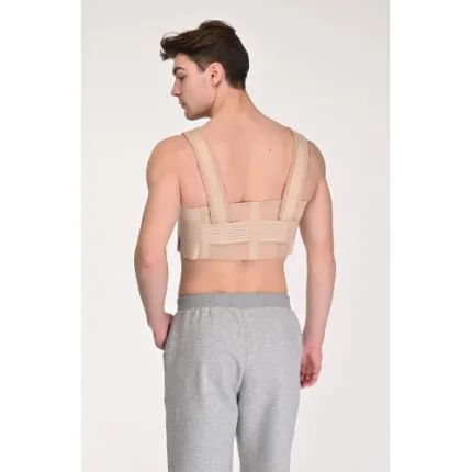 Бандаж реберний післяопераційний роз'ємний на грудну клітку Реабілітімед БР-3Т СOMFORT, Колір: Бежевий, Розмір: XXL, зображення 2