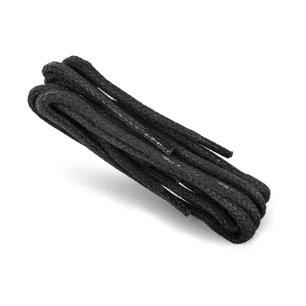 Шнурки для взуття Kaps вощені круглі грубі 60 см Чорний, Довжина шнурівок, см: 60, Колір шнурівок: Чорний, Тип шнурівок: Круглі товсті 5 мм