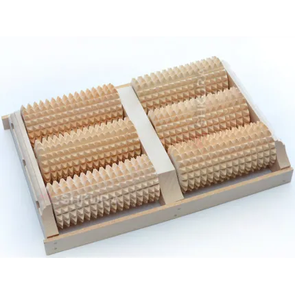 Деревянный массажер для ног 6 роликов, изображение 2