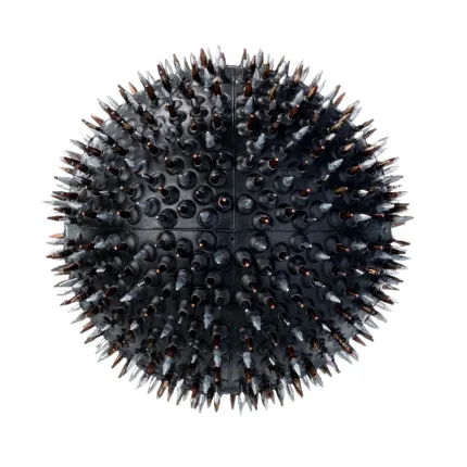 Аплікатор масажер Ляпко «М'ячик голчастий» 4,0 Ag Чорний, Колір: Чорний, Крок голки (мм): 4,0