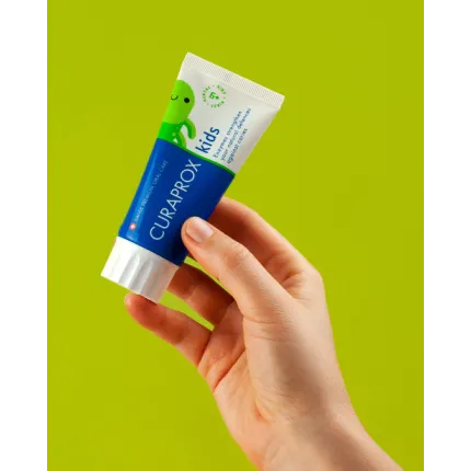 Дитяча зубна паста Curaprox Kids з фтором 1450 ppm, смак м'яти 10 мл, зображення 2