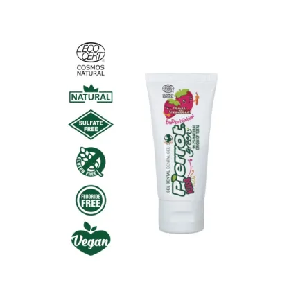 Дитячий зубний гель з полуницею та оливою Pierrot Green 50 мл Ref.368