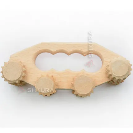 Ручний дерев'яний масажер Бульдозер, зображення 3