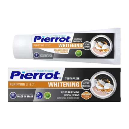Зубна паста Pierrot Whitening "Відбілююча" з деревним вугіллям Ref.62