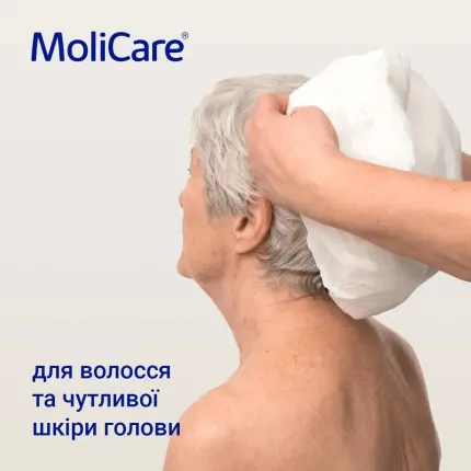 Шапочка для миття голови без води MoliCare Skin 1шт, зображення 4