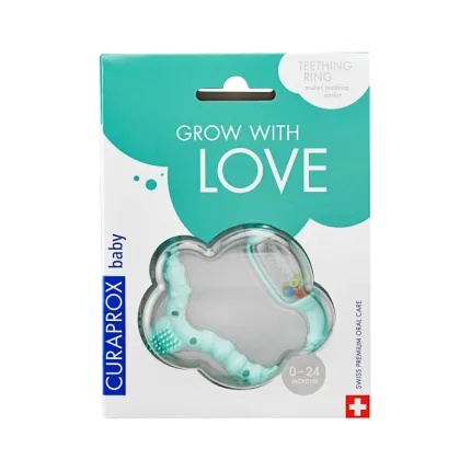 Стимулятор для прорізування тимчасових зубів Curaprox Curababy, зелений, зображення 2