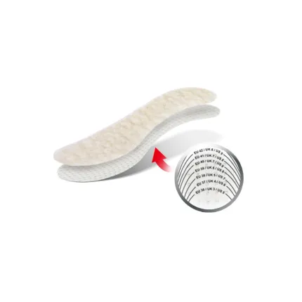 Зимові устілки для взуття Kaps Wool до вирізування, зображення 4