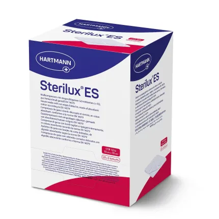 Марлевые салфетки Sterilux® ES 10см х 10см стерильные 25х2шт. в уп, Размер салфеток: 10 см х 10 см, Тип: Стерильные