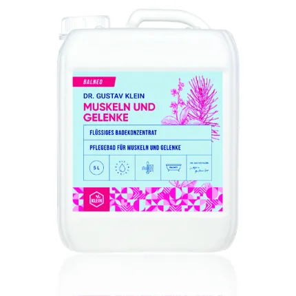 Протиревматичний рідкий концентрат для ванн М'язи та суглоби DR. GUSTAV KLEIN 5 л, Об'єм: 5 л