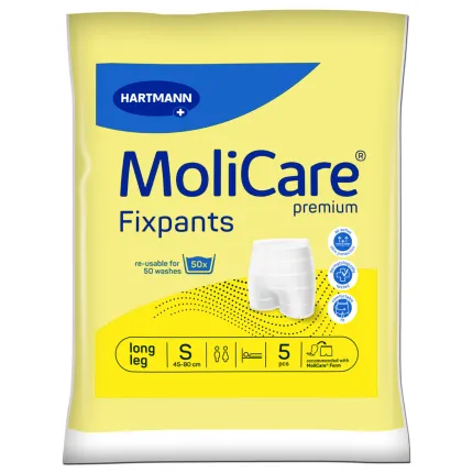Штанці еластичні для фіксації прокладок MoliCare Premium Fixpants подовжені 5 шт S, Кількість: 5 шт, Розмір: S