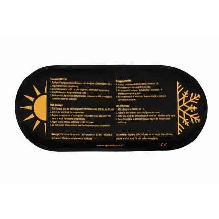 Компрес гелевий для теплої і холодної терапії Qmed Hot Cold Pack 13 см х 27 см, Розмір: 13 х 27 см, зображення 2