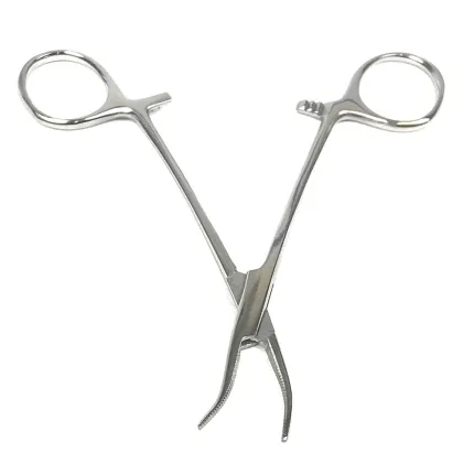 Зажим Москит изогнут по ребру Surgiwelomed Dandy Crile. Длина 12,5 см, рабочая часть 20 мм, изображение 2