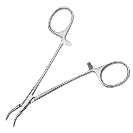 Зажим Москит изогнут по ребру Surgiwelomed Dandy Crile. Длина 12,5 см, рабочая часть 20 мм, изображение 3