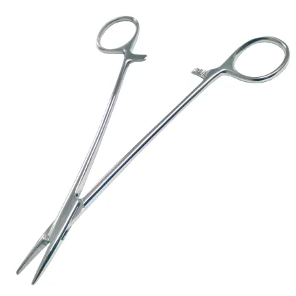 Затискач Москіт судинний прямий дитячий Surgiwelomed. Довжина 16,5 см, р.ч. 15 мм