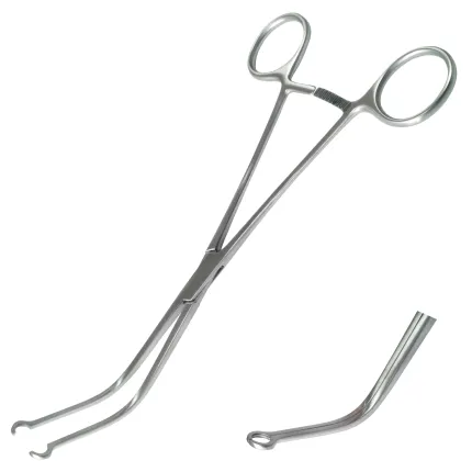 Затискач для шунтування сонної артерії Surgiwelomed JAVID, довжина 19 см, р.ч. 80 мм, діаметр 6 мм