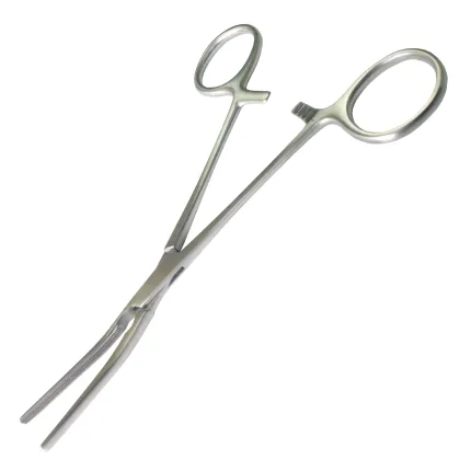 Затискач атравматичний зігнутий 15 градусів Surgiwelomed DARDIK, довжина 17 см