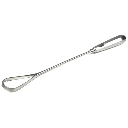 Кюретка гінекологічна тупа гнучка по Recamier. Довжина 31 см, ширина 35 мм