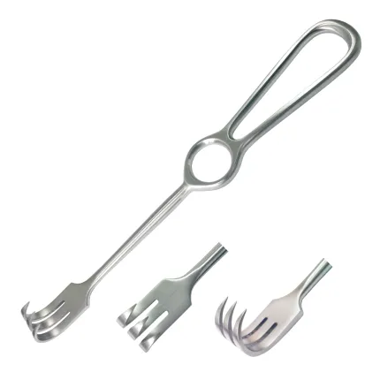 Гачок хірургічний 3 зубці гострі по Surgiwelomed Kocher. Довжина 22 см