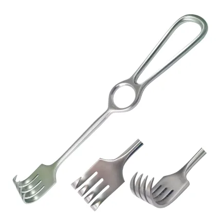 Гачок хірургічний 4 зубці гострі по Surgiwelomed Kocher. Довжина 22 см