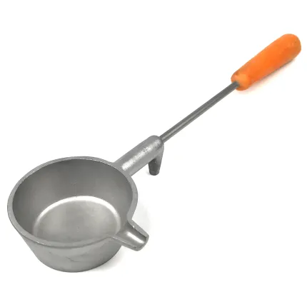 Ложка алюмінієва зуботехнічна для розігріву легкоплавких сплавів. Довжина 28 см, об'єм 50 мл