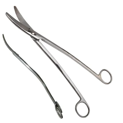 Ножницы для вскрытия вертикально изогнутые. Длина 24 см, р. 55 мм