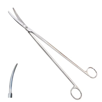 Ножиці Surgiwelomed для глибоких порожнин зігнуті. Довжина 28 см