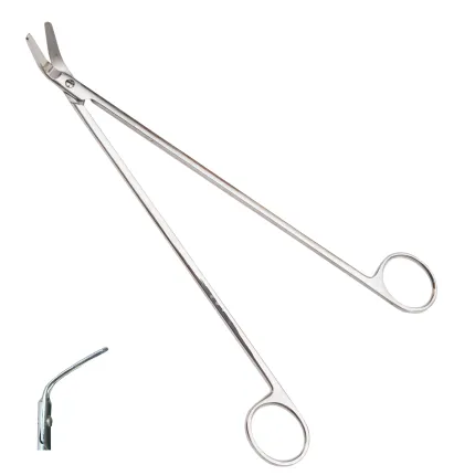 Ножиці Surgiwelomed судинні зігнуті під кутом. Довжина 25 см