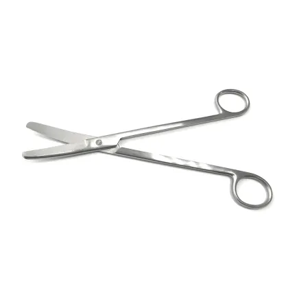 Ножиці Wertheim. Довжина 19,5 см зігнуті гінекологічні р.ч. 50 мм