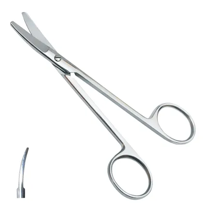 Ножницы изогнутые хирургические по Mixter Surgiwelomed. Длина 15 см