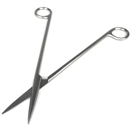 Ножиці Surgiwelomed по Metzenbaum прямі гострокінцеві. Довжина 23 см