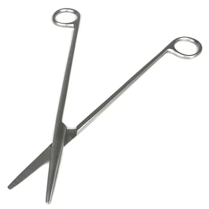 Ножиці Surgiwelomed по Metzenbaum прямі, тупокінцеві. Довжина 23 см