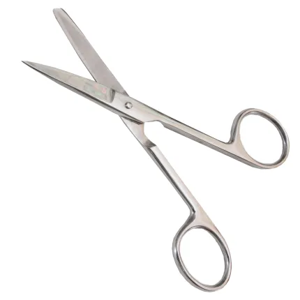 Ножиці Surgiwelomed з одним гострим кінцем прямі з твердим сплавом 14 см