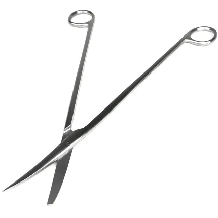 Ножиці Surgiwelomed по Metzenbaum зігнуті, один гострий кінець. Довжина 28 см