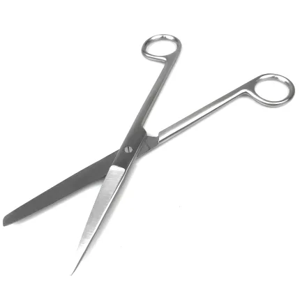 Ножиці Surgiwelomed з одним гострим кінцем прямі. Довжина 20 см