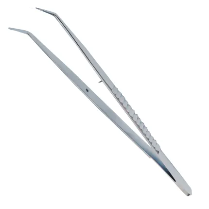 Пінцет стоматологічний з гладкою робочою частиною по College. Довжина 15,5 см