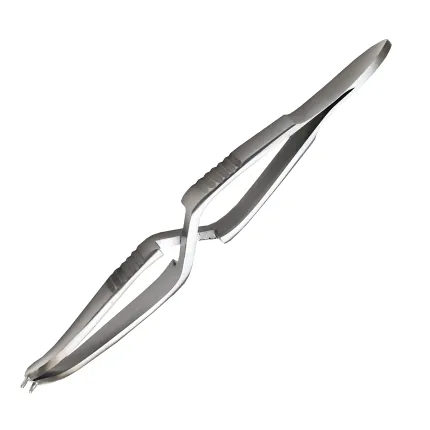 Пинцет для наложения и снятия металлических скобок. Длина 12,5 см