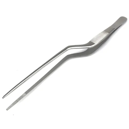 Пинцет носовой штыкообразный анатомический Jansen. Длина 18 см, р. 20 х 2 мм