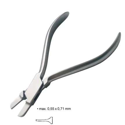 Плоскогубці для формування дужок 0,55мм Х 0,71мм. Довжина 12 см