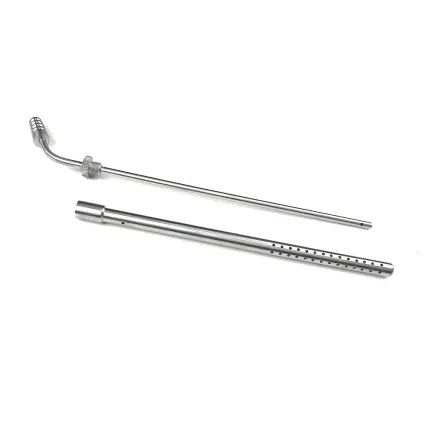 Трубка аспіраційна Poole, вигнута. Довжина 22 см, діаметр 8 мм, зображення 3