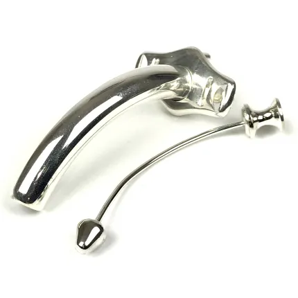 Трубка трахеотомічна мельхіорова Surgiwelomed Chevalier-Jackson. Довжина 8,5 см