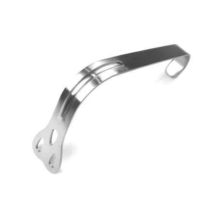 Шпатель для язика Wieder з насічками вигнутий. Довжина 14 см, зображення 2