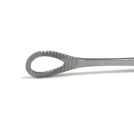 Щипці Foerster (Аборцанг) Довжина 25 см, ширина 13 мм, з кремальєрою, вікончасті, прямі, зображення 2