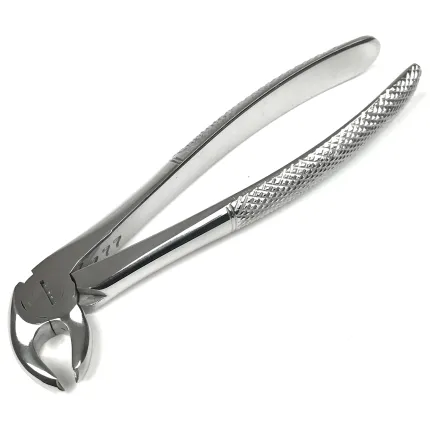 Щипцы для удаления моляров нижней челюсти №22. Длина 15,5 см, ширина 7 мм.